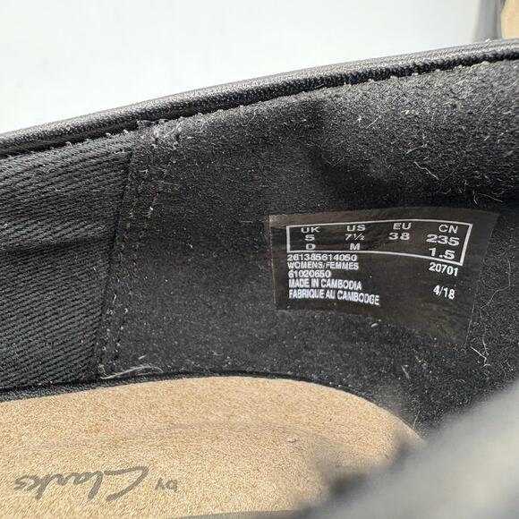 Clarks Collection Heels Womens 7.5 M Linvale Madie Pumps Pointed Toe Black - Picture 2 of 10